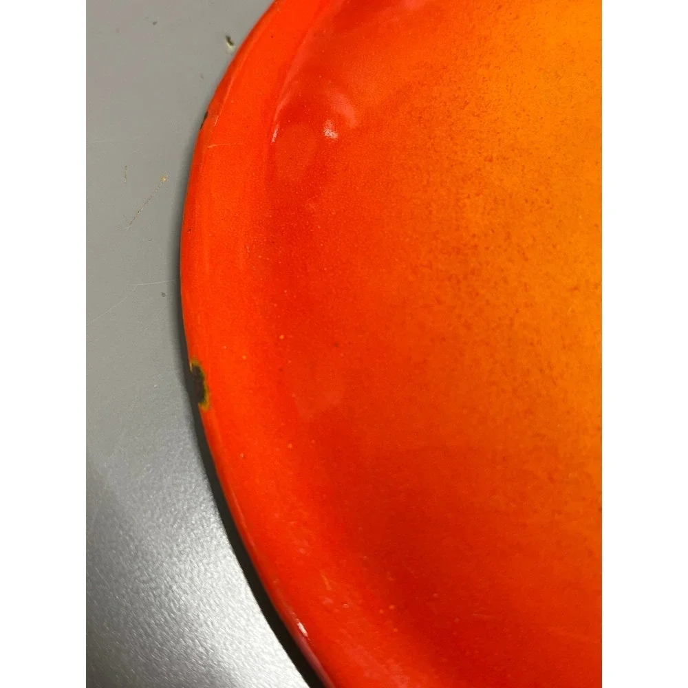 Le Creuset Flame Orange Enamel Cast Iron Replacement Lid P 20 Made‎ In France 8